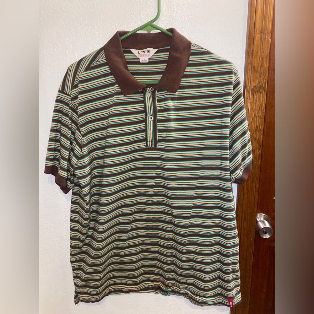 Levi’s RED Tag Polo Collared Striped Shirt